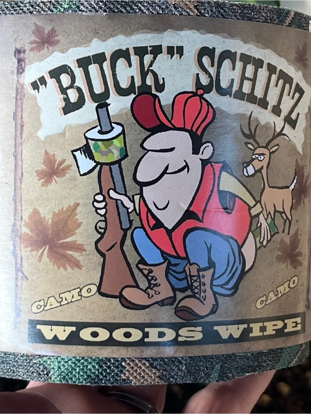 Buck Schitz Woods Wipe Novelty Hunting Toilet Paper Set of 2